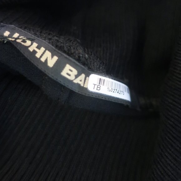 Womens John Bartlett Black Wool Blend Mixed Media Turtleneck Sweater L * - Picture 10 of 11